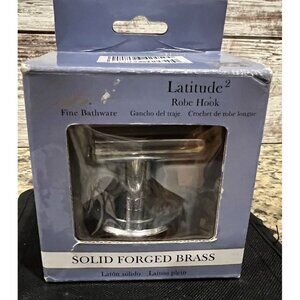 Latitude 2 Robe Hook Chrome Finish 4245 Solid Forged Brass New In Box